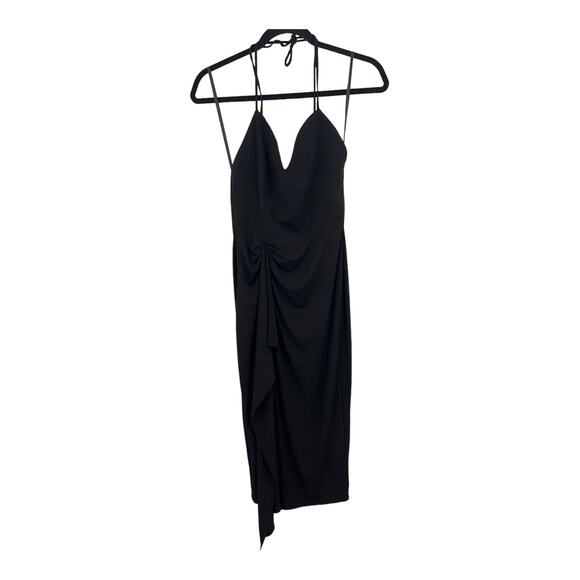 Katie May dress Ringleader ruched halter black size Small S - Picture 2 of 6